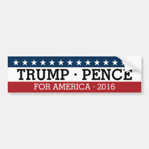 Donald Trump Mike Pence - Traditional Design 2016 Bildekal