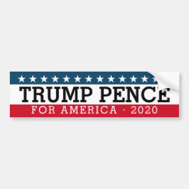 Donald Trump Mike Pence - Traditional Design 2020 Bildekal