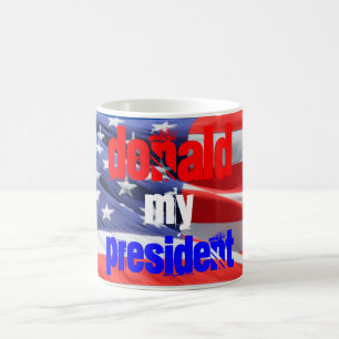 Donald Trump Min president, Val 2016 Kaffemugg