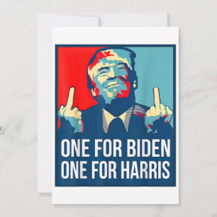 Donald Trump Mitten Finger Biden Harris America Re Inbjudningar