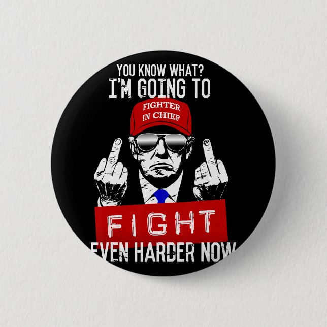 Donald Trump Mitten Finger Vänd av Pro Republ Knapp (Framsida)