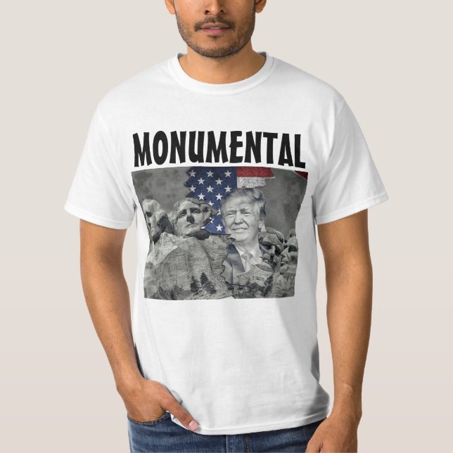 DONALD TRUMP MOUNT RUSHMORE 2024 T-SHIRTS (Framsida)