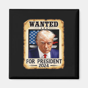 Donald Trump Mug Shot Efterlyst För USA:s Presiden Magnet