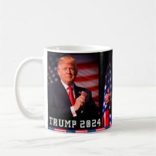 Donald Trump mugg 2024, grovkaffe kopp