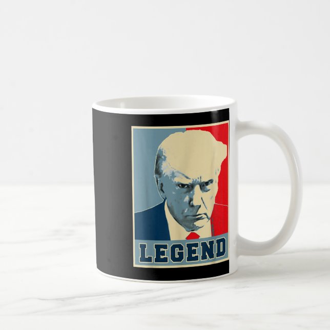 Donald Trump Mugg Shot 2024 President Legend Aldri (Höger)