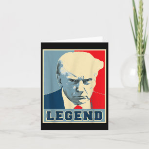 Donald Trump Mugg Shot 2024 President Legend Aldri Kort