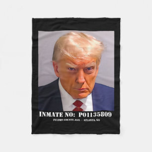 Donald Trump Mugg Shot Fleecefilt