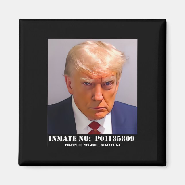 Donald Trump Mugg Shot Magnet (Framsidan)