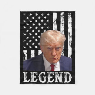 Donald Trump Mugg Shot President Legend American F Fleecefilt