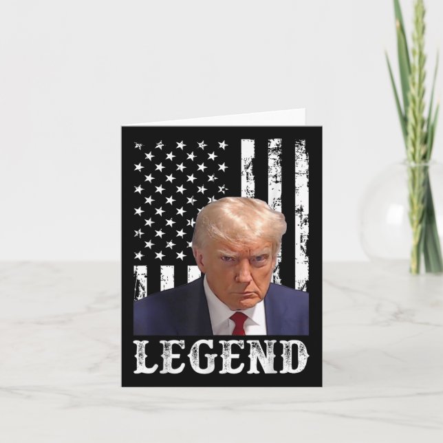 Donald Trump Mugg Shot President Legend American F Kort (Framsida)