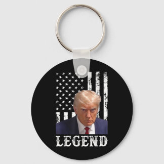 Donald Trump Mugg Shot President Legend American F Nyckelring