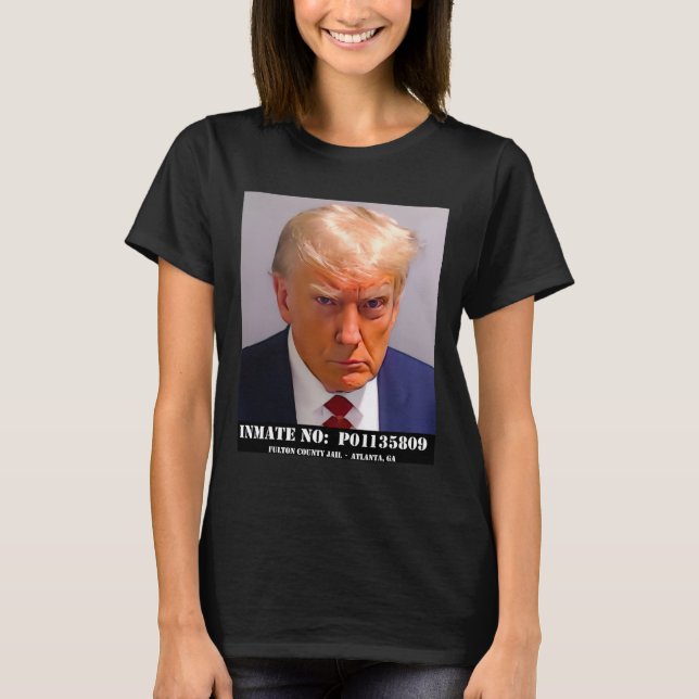 Donald Trump Mugg Shot T Shirt (Framsida)