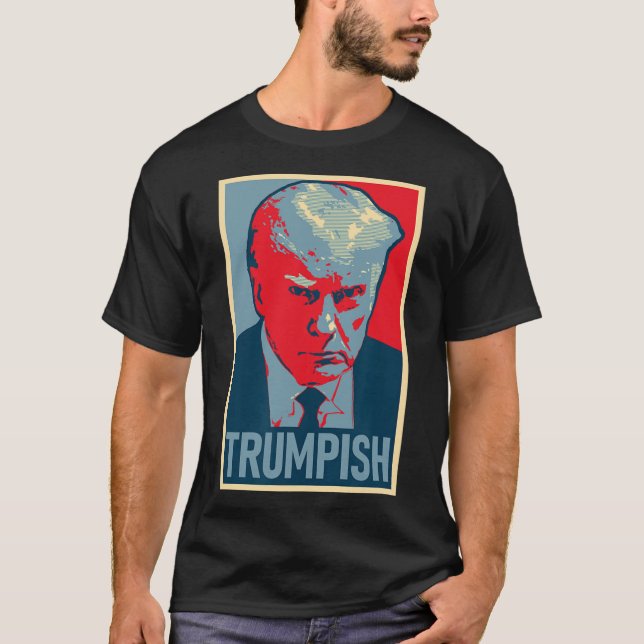 Donald Trump Mugg Shot T Shirt (Framsida)