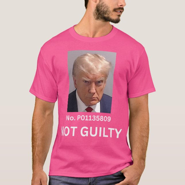 Donald Trump Mugg Shot T Shirt (Framsida)