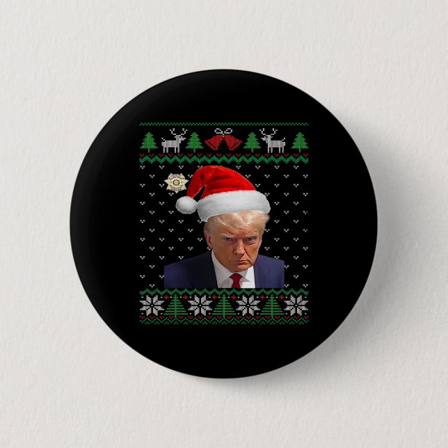 Donald Trump Mugg Shot Ugly God jul Knapp (Framsida)