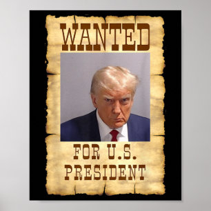 Donald Trump Mugg Shot ville ha USA. Ordförande 20 Poster