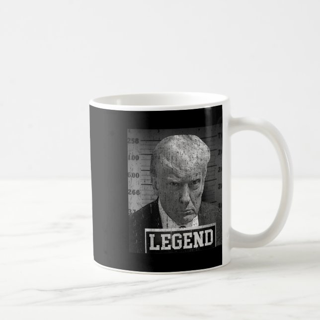 Donald Trump Mugshot 2024 Not Guilty Supporter Kaffemugg (Höger)