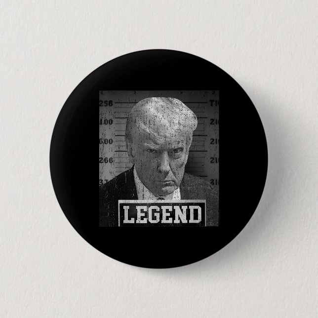 Donald Trump Mugshot 2024 Not Guilty Supporter Knapp (Framsida)