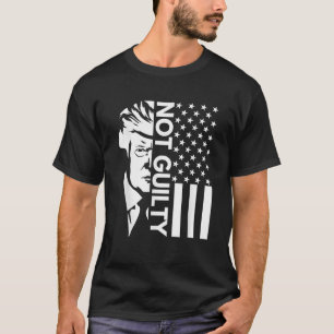 Donald Trump Mugshot 2024 Not Guilty Supporter USA T Shirt