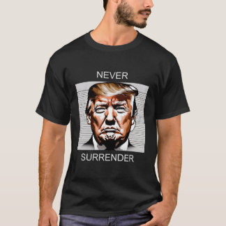 Donald Trump Mugshot Aldrig Repender 2024 T Shirt