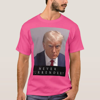 Donald Trump Mugshot Aldrige Surrender T Shirt