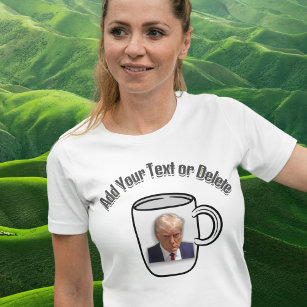 Donald Trump Mugshot Anpassningsbar Text från fina T Shirt