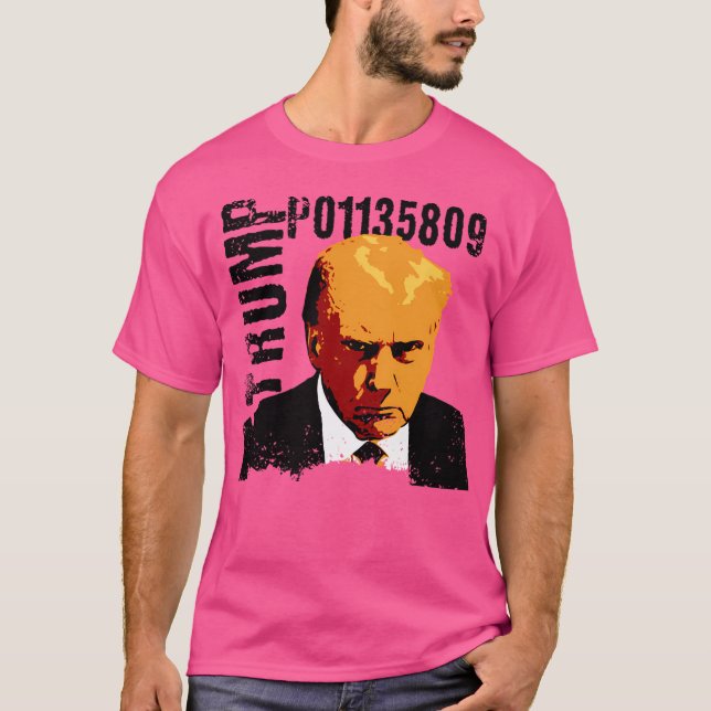 Donald Trump Mugshot Fulton Co. Jail T Shirt (Framsida)