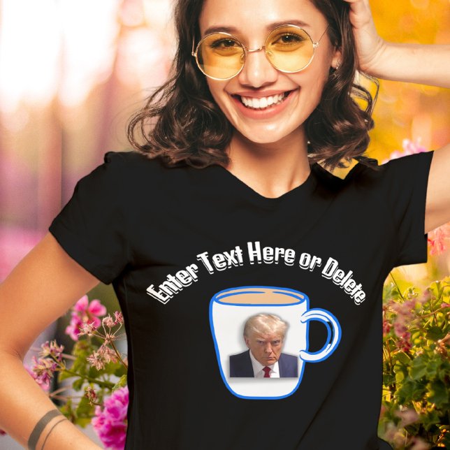 Donald Trump Mugshot Skapar din egen text lustig T Shirt (Skapare uppladdad)
