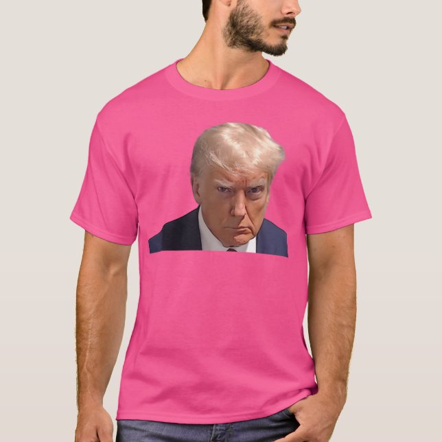 Donald Trump Mugshot T Shirt (Framsida)