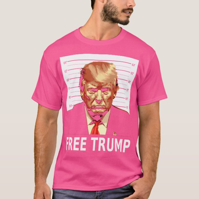 Donald Trump Mugshot T Shirt (Framsida)