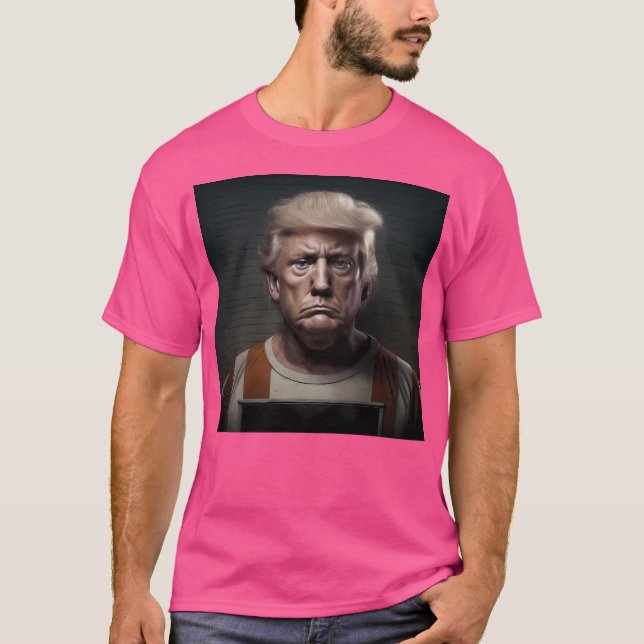 Donald Trump Mugshot T Shirt (Framsida)