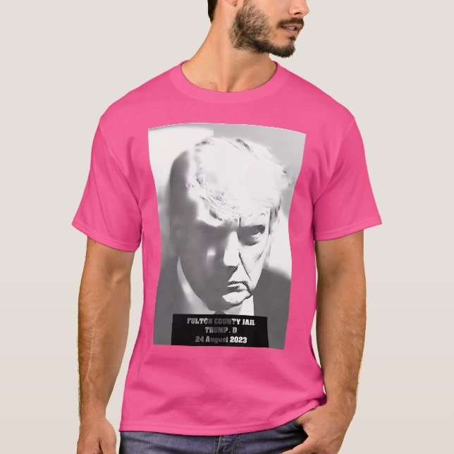 Donald Trump Mugshot T Shirt (Framsida)