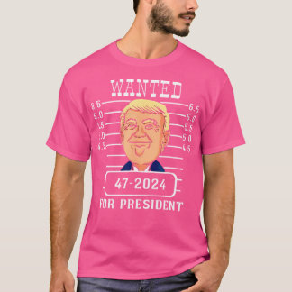 Donald Trump Mugshot Trump 2024 Trump för presiden T Shirt