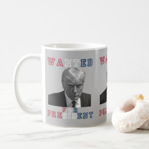 Donald Trump Mugshot ville ha president 2024 Kaffemugg