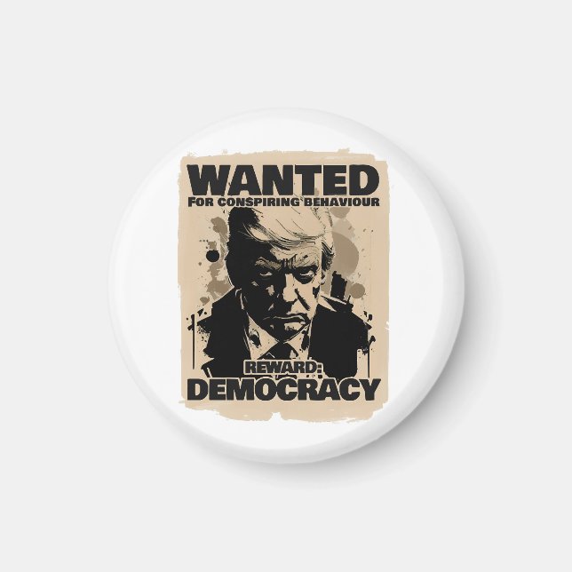 Donald Trump Mugshot Wanted Poster - Georgia Count Magnet (Framsidan)