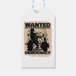 Donald Trump Mugshot Wanted Poster - Georgia Count Presentetikett