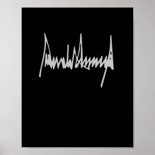 Donald Trump Namnteckning America Land USA Preside Poster