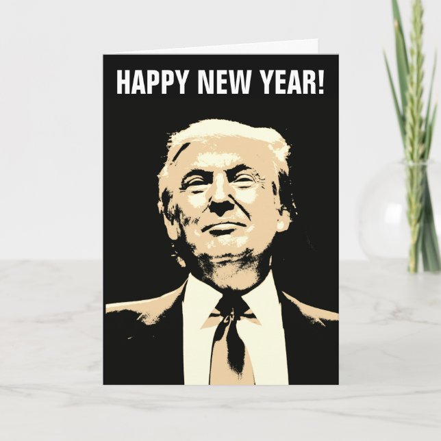DONALD TRUMP NEW YEAR GREETING CARD 2026 HELGKORT (Framsida)
