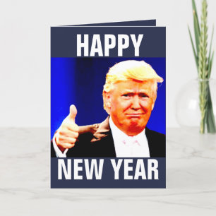 DONALD TRUMP NEW YEARS GREETTE CARDS HELGKORT