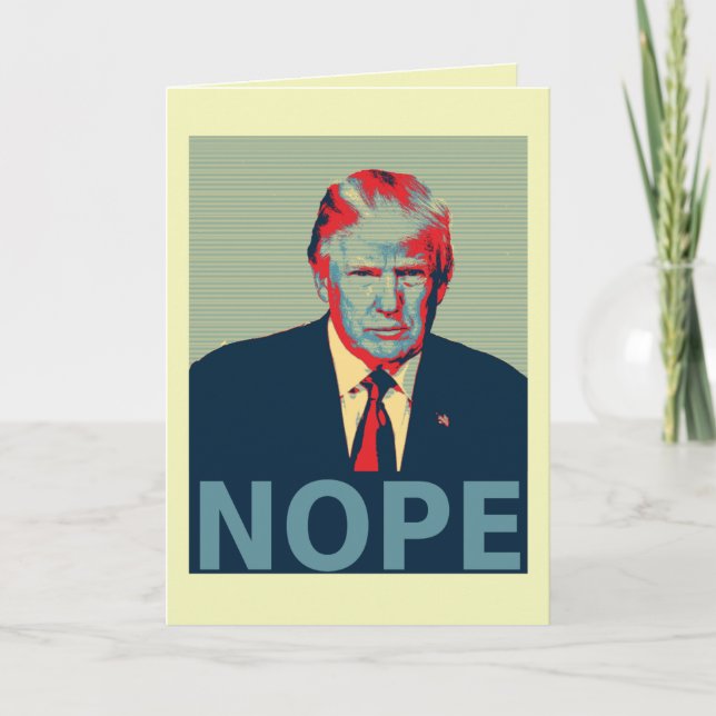 Donald Trump Nope Elopval Loser Kort (Framsida)