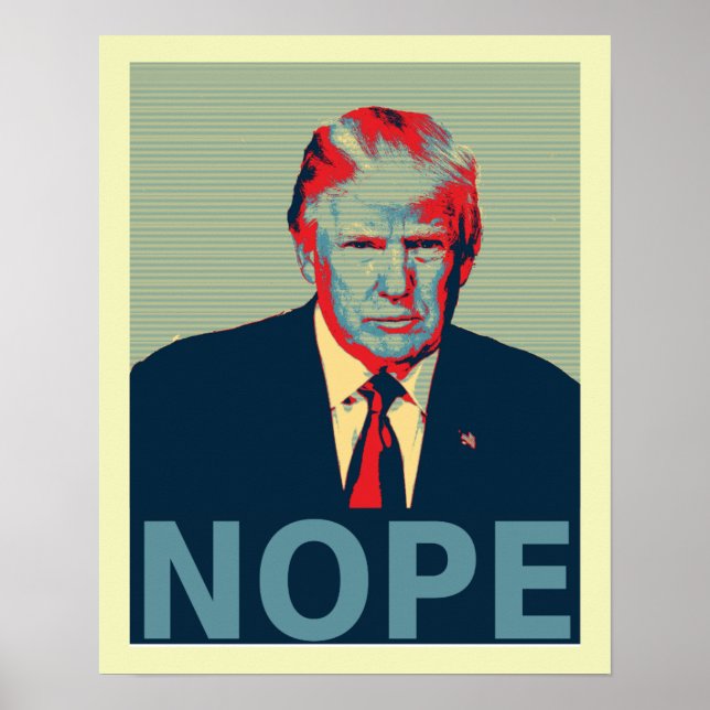 Donald Trump Nope Impeachment Party Poster (Framsidan)
