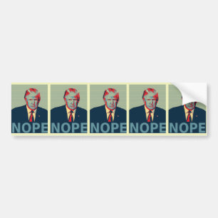 Donald Trump Nope Valection Loser Bildekal