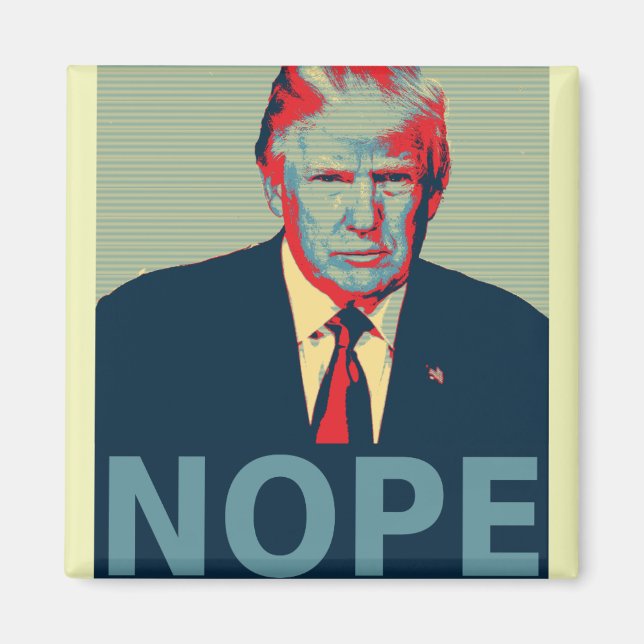 Donald Trump Nope Valection Loser Magnet (Framsidan)