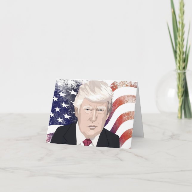 DONALD TRUMP NOTE CARDS ANTECKNINGSKORT (Framsida)