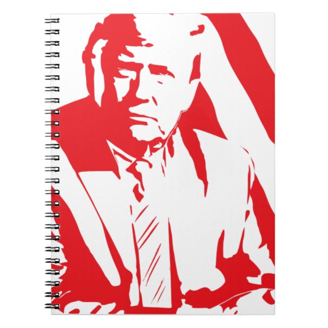 DONALD TRUMP NOTEBOOK JOURNAL ANTECKNINGSBOK (Framsidan)