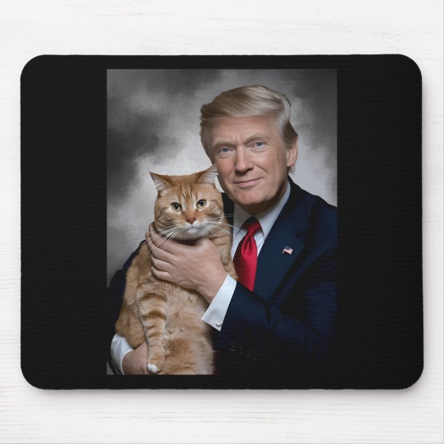 Donald Trump och Cat funny Trump and Cat Musmatta (Framsidan)