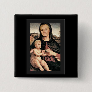 Donald Trump och Hillary Clinton Knapp