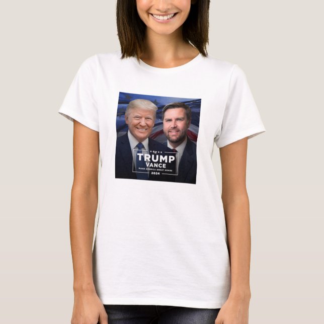 Donald Trump och JD Vance T Shirt (Framsida)