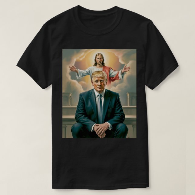 Donald Trump och Jesus Kristus T Shirt (Design framsida)