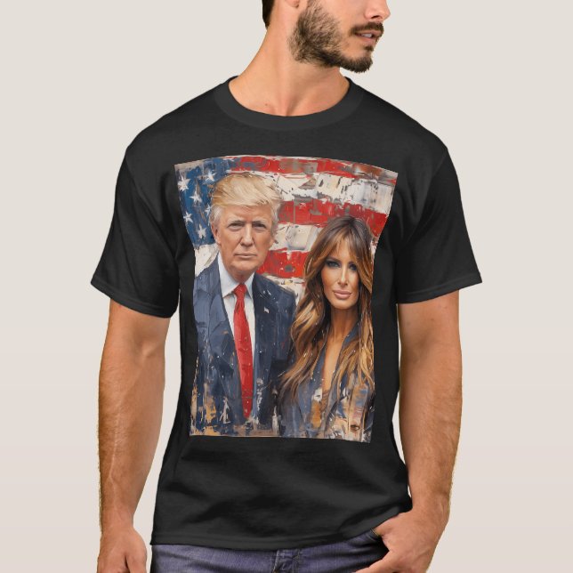 Donald Trump och Melania T Shirt (Framsida)